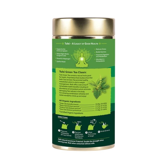 Organic India Tulsi Green Tea Classic