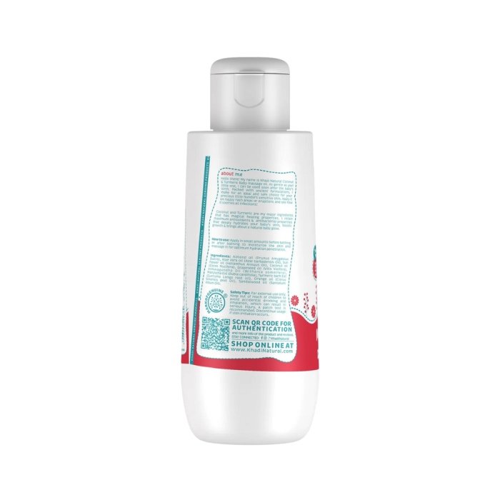 Khadi Naturals Baby Massage Oil with Coconut and Turmeric