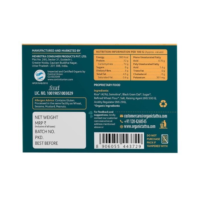 Organic Tattva Khatta Dhokla Ready Mix