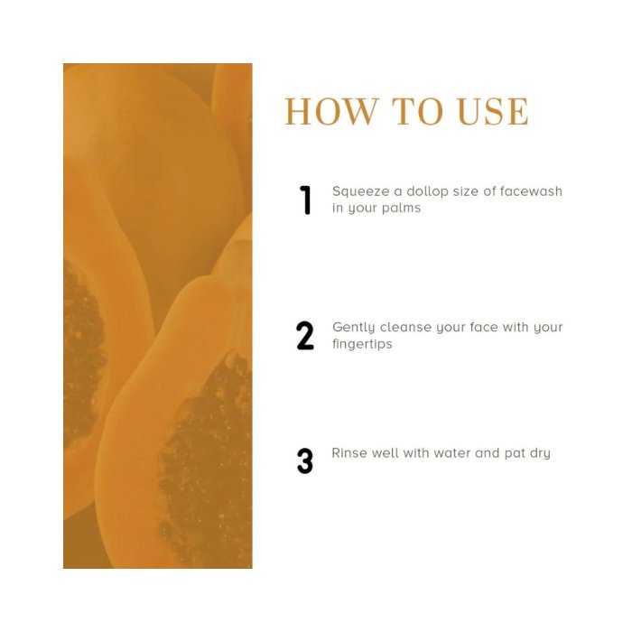 Khadi Naturals Papaya Facewash (SLS & Paraben Free)
