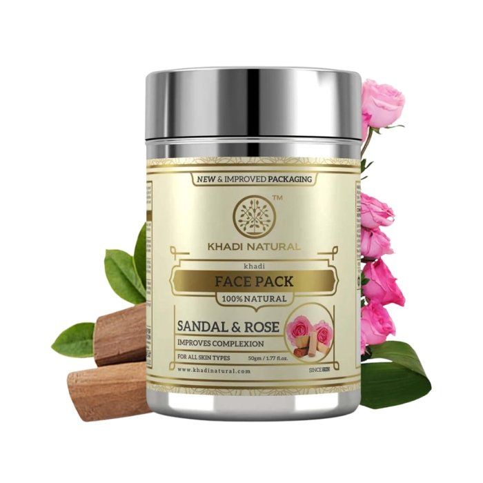 Khadi Naturals Sandal & Rose Facepack