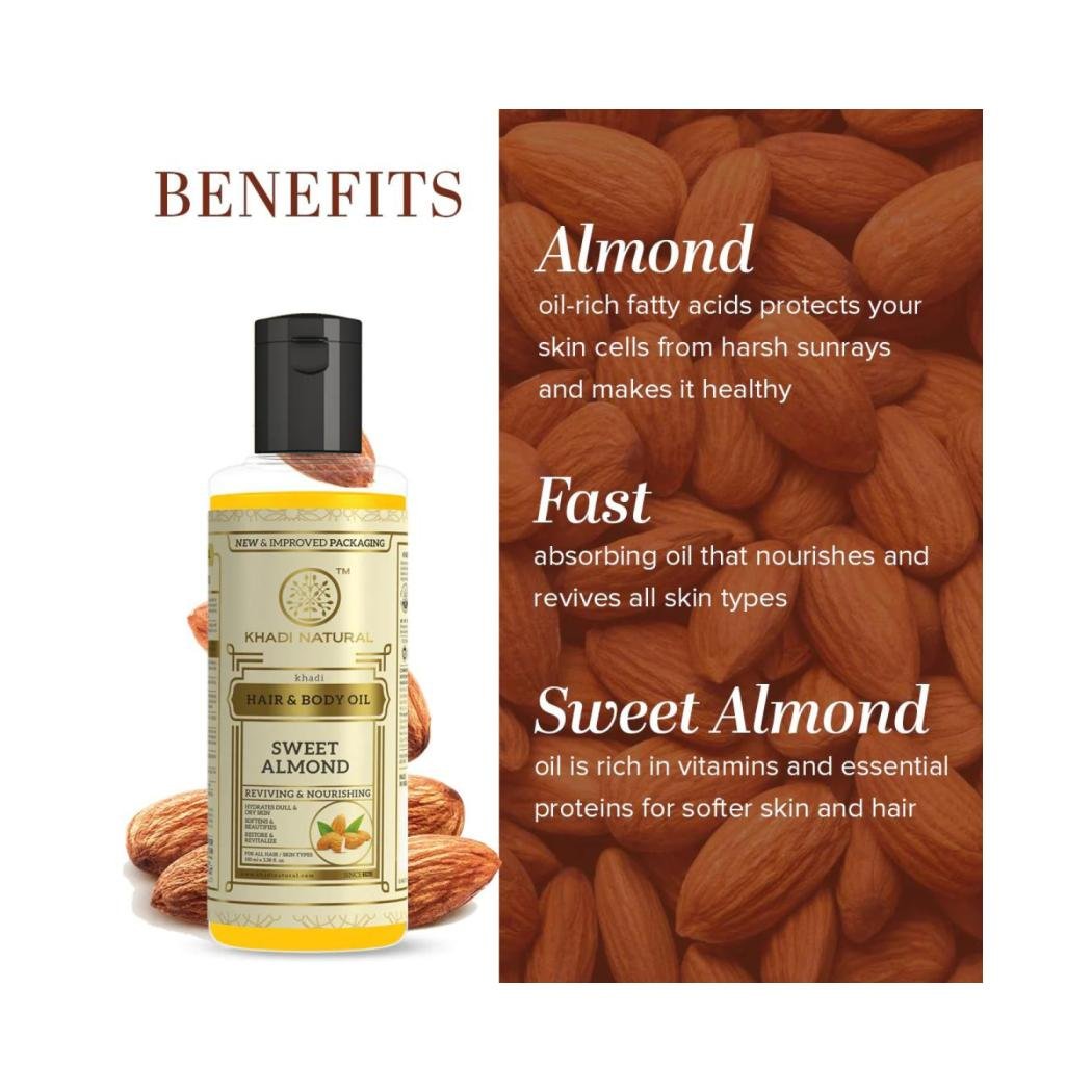 Khadi Naturals Sweet Almond Oil