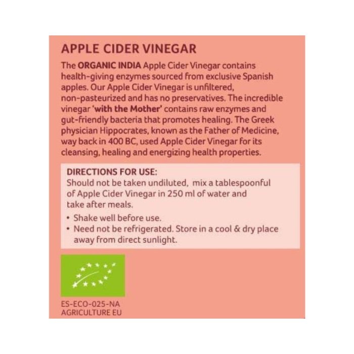 Organic India Apple Cider Vinegar