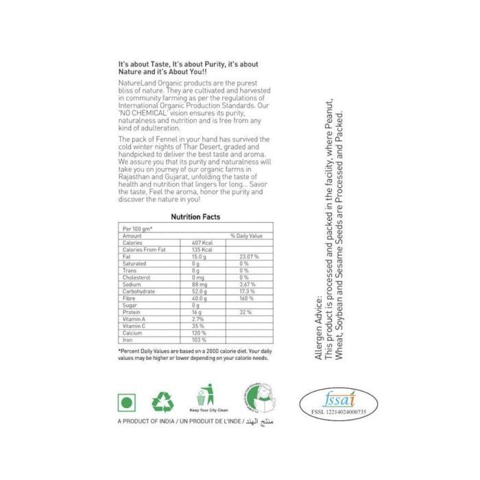 Natureland Organics Fennel (Saunf)