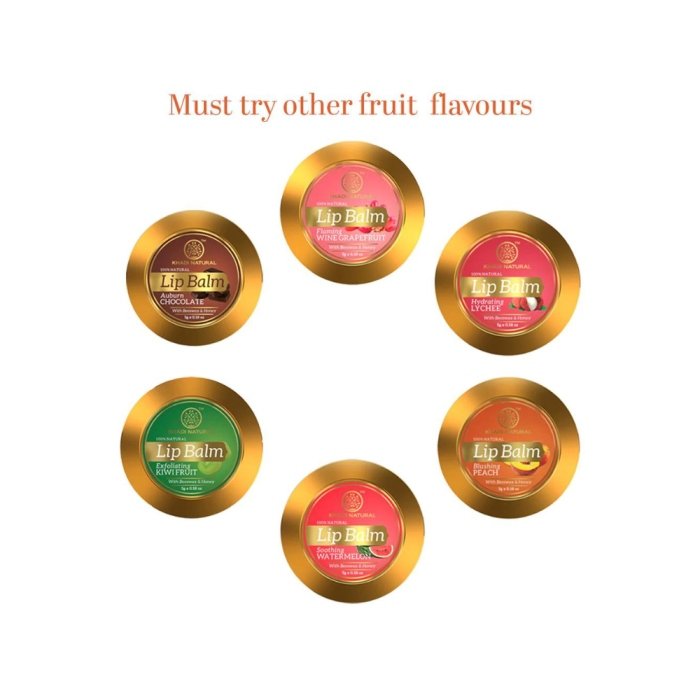 Khadi Naturals Peach Lip Balm