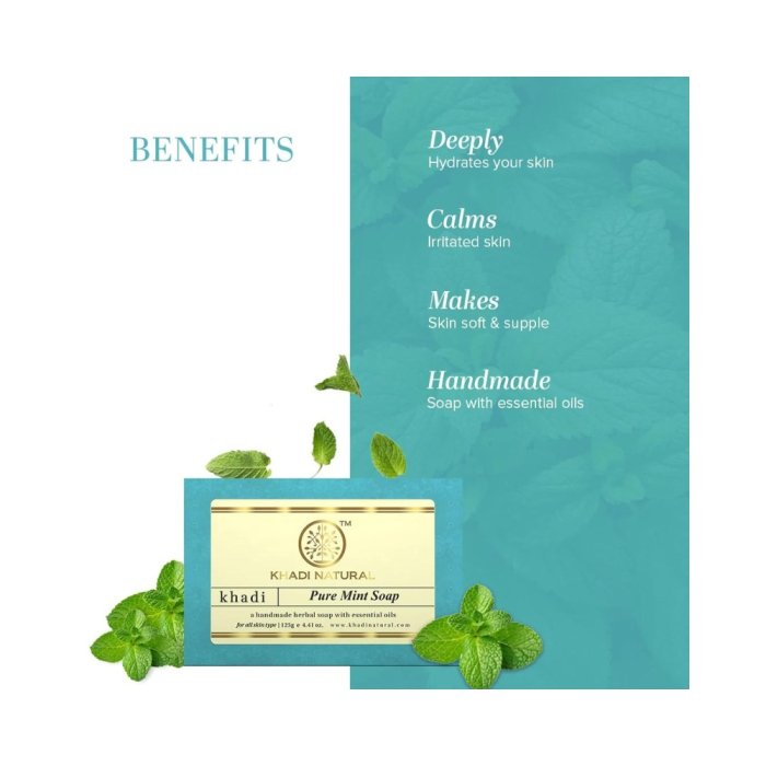 Khadi Naturals Pure Mint Soap