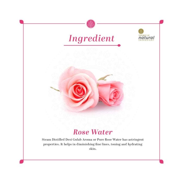 Khadi Naturals Pure Rose Water Skin Toner