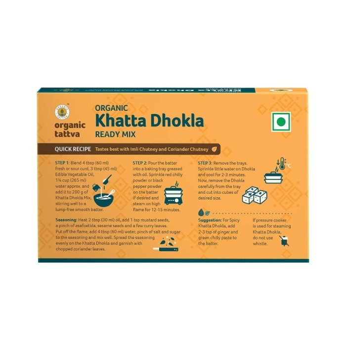 Organic Tattva Khatta Dhokla Ready Mix