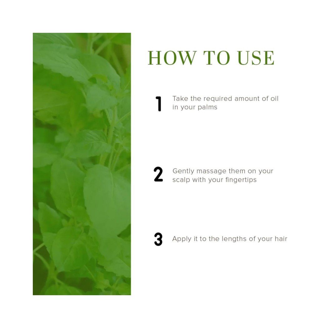Khadi Naturals Tulsi Hair Oil