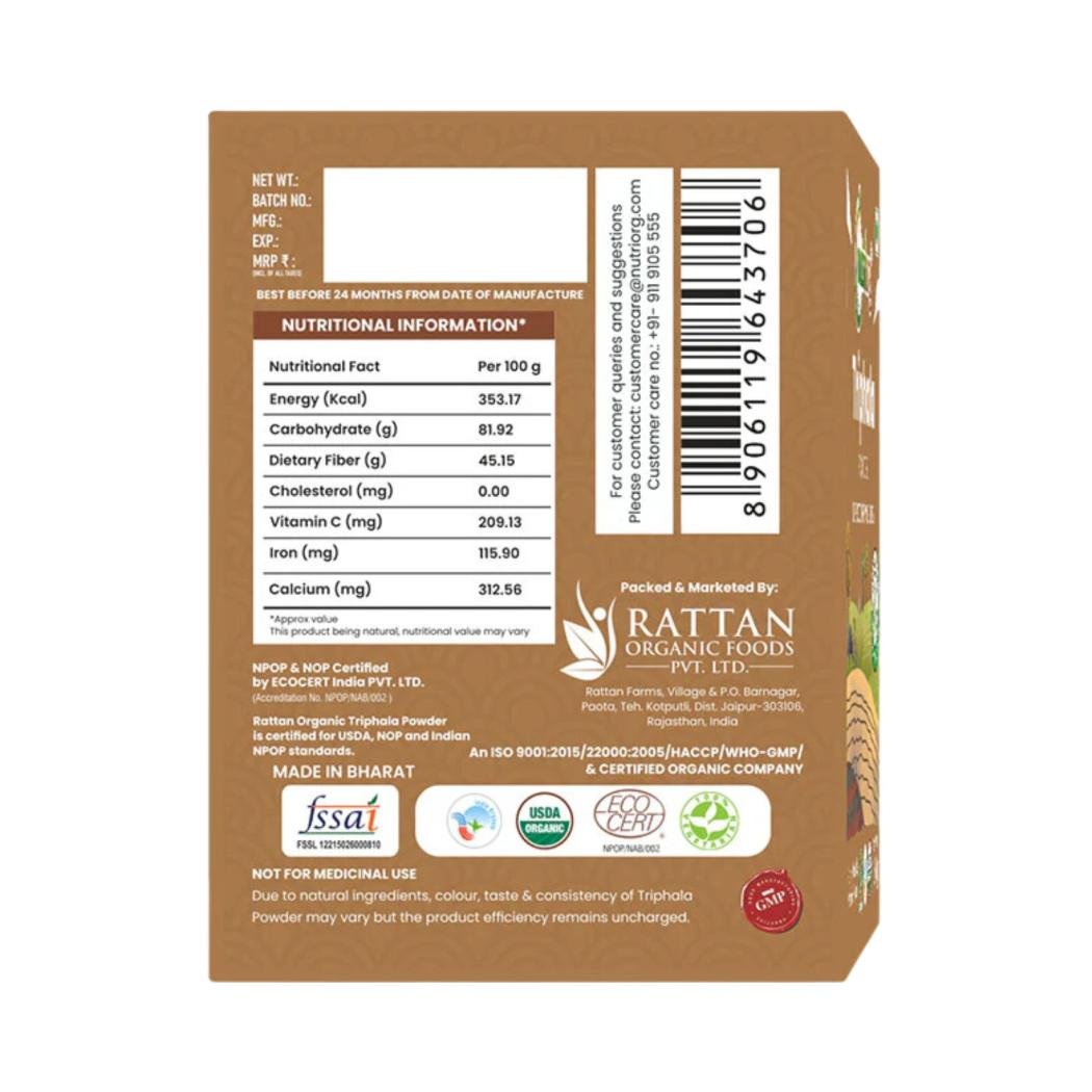 Nutriorg Triphala Powder