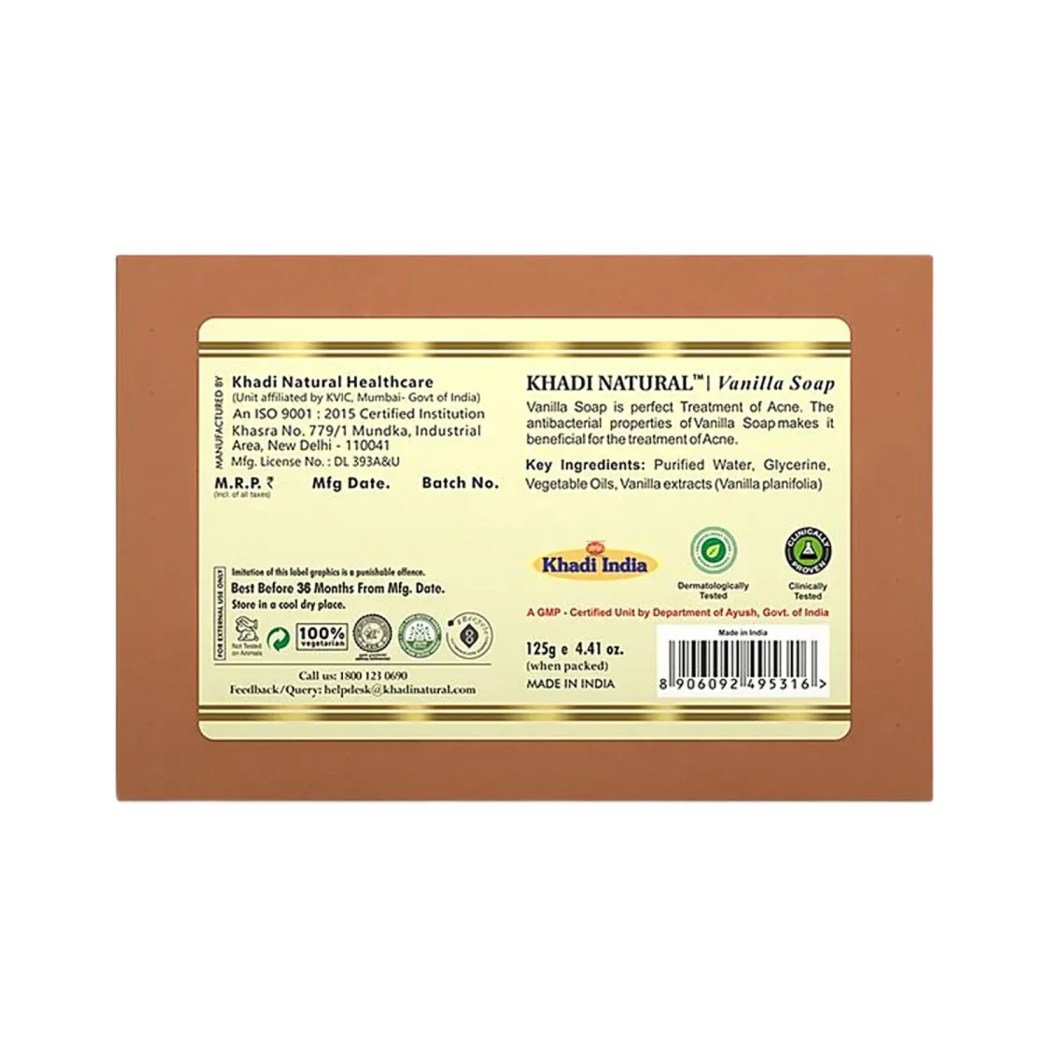 Khadi Naturals Vanilla Soap