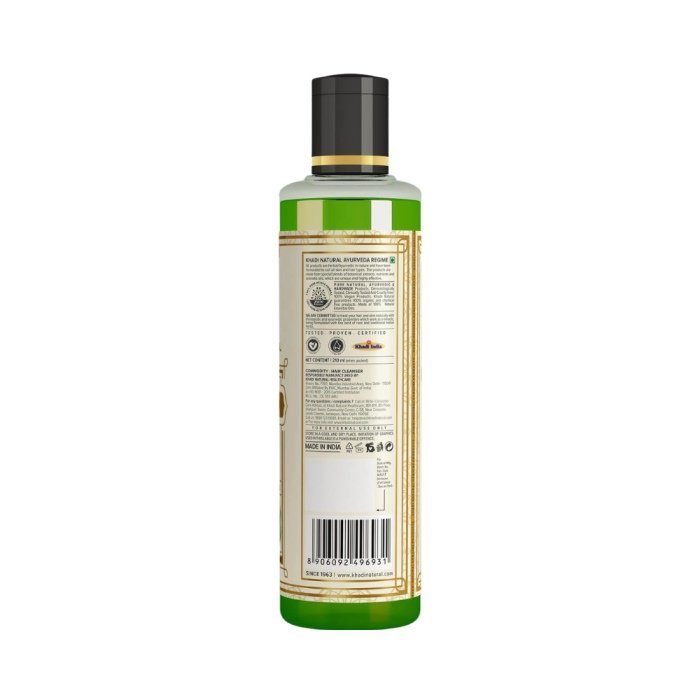Khadi Naturals Neem & Aloevera Shampoo (SLS & Paraben Free)