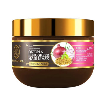 Khadi Naturals Onion & Fenugreek Hair Mask (SLS & Paraben Free)