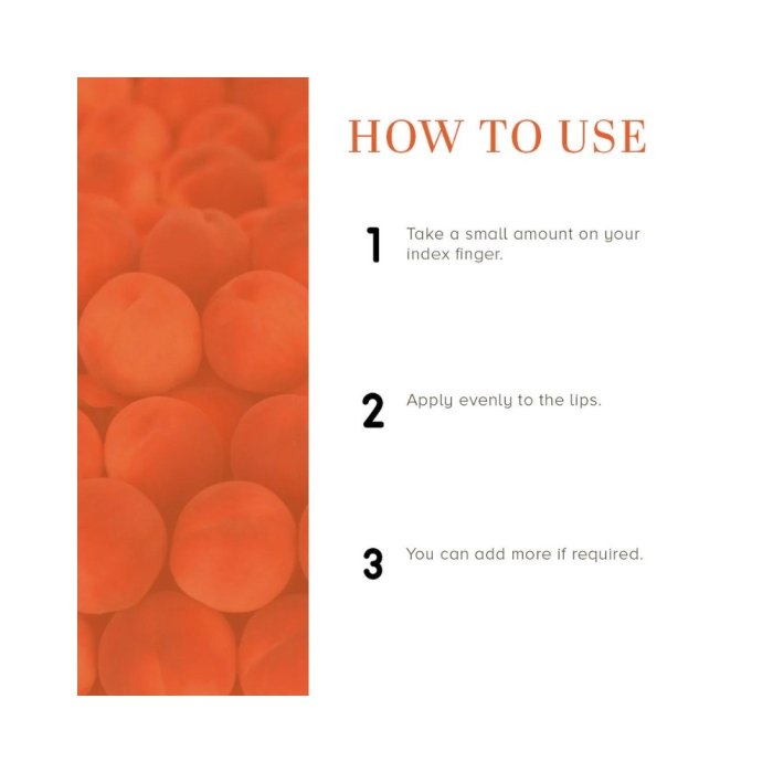 Khadi Naturals Peach Lip Balm