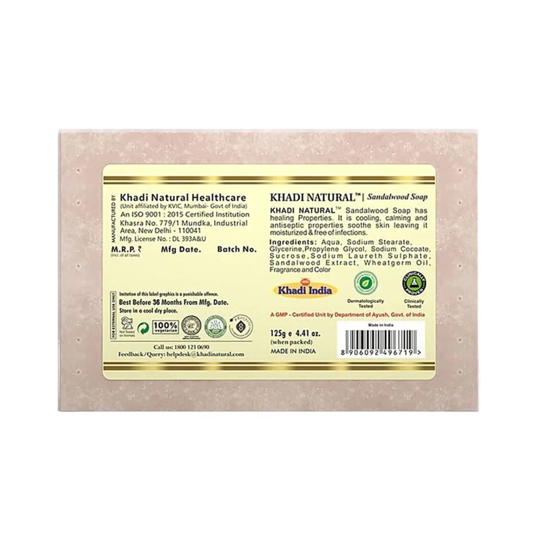 Khadi Naturals Sandalwood Soap