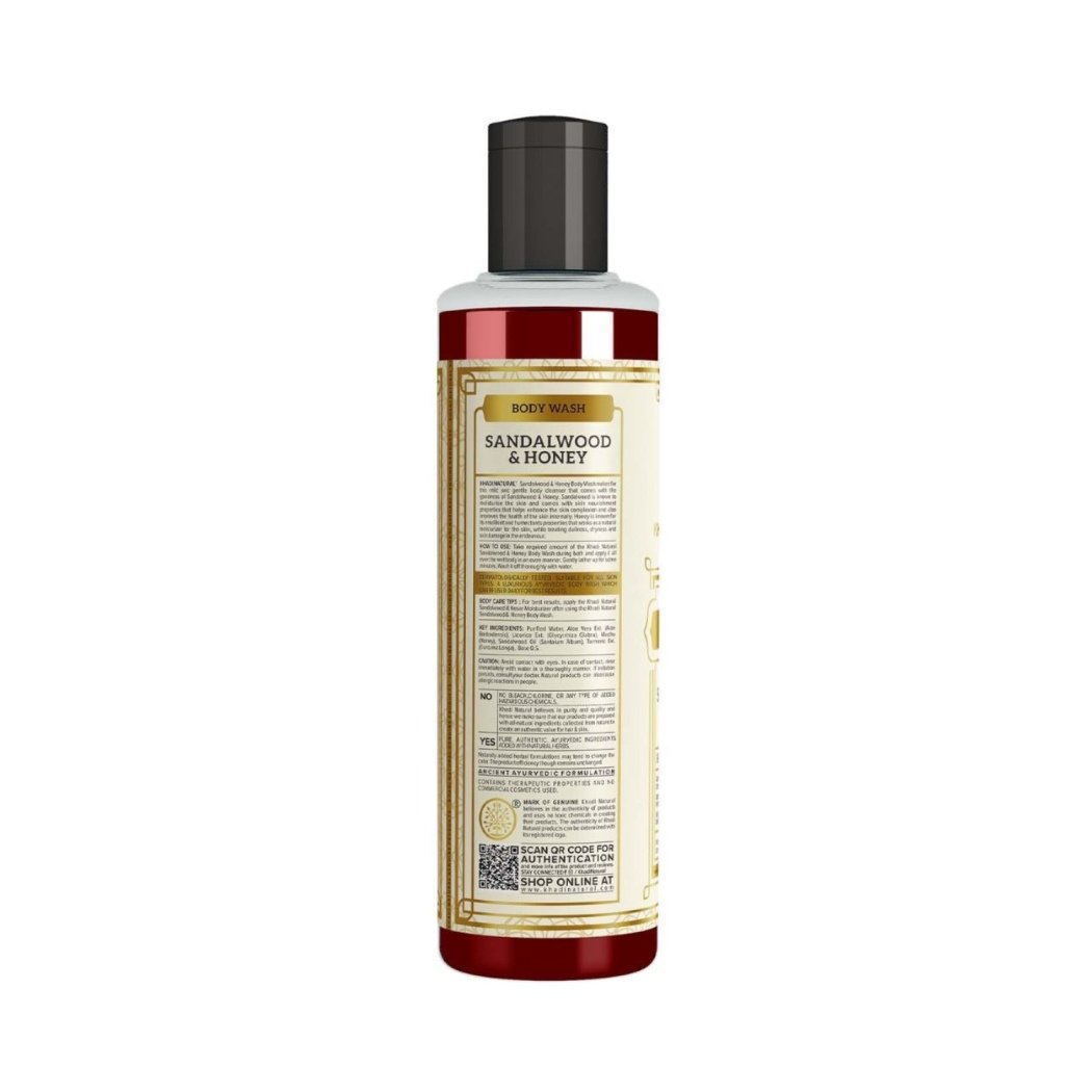 Khadi Naturals Sandalwood & Honey Bodywash