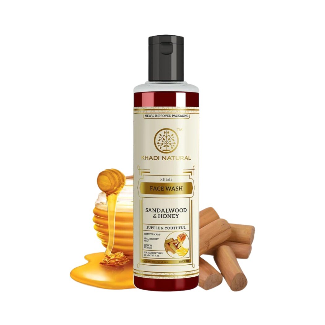 Khadi Naturals Sandalwood & Honey Facewash