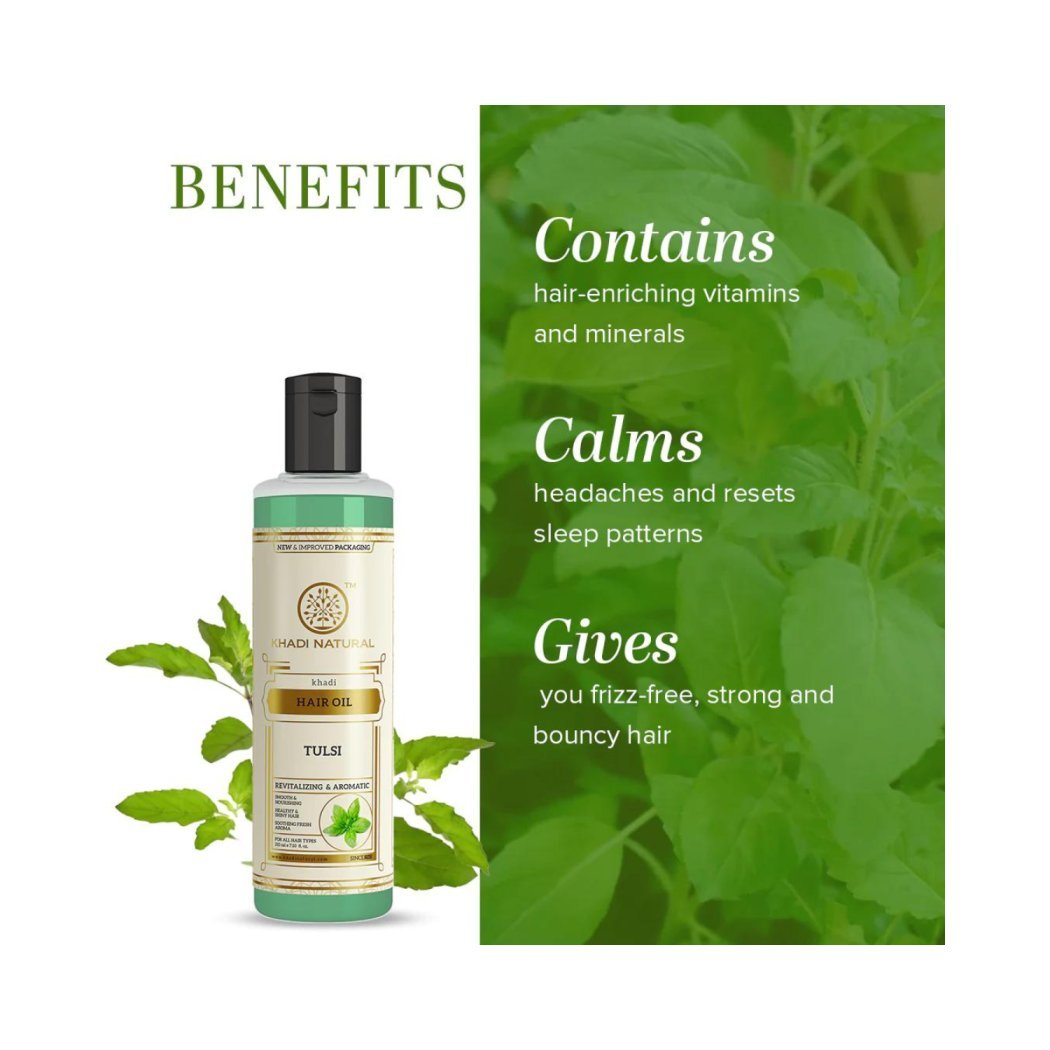 Khadi Naturals Tulsi Hair Oil