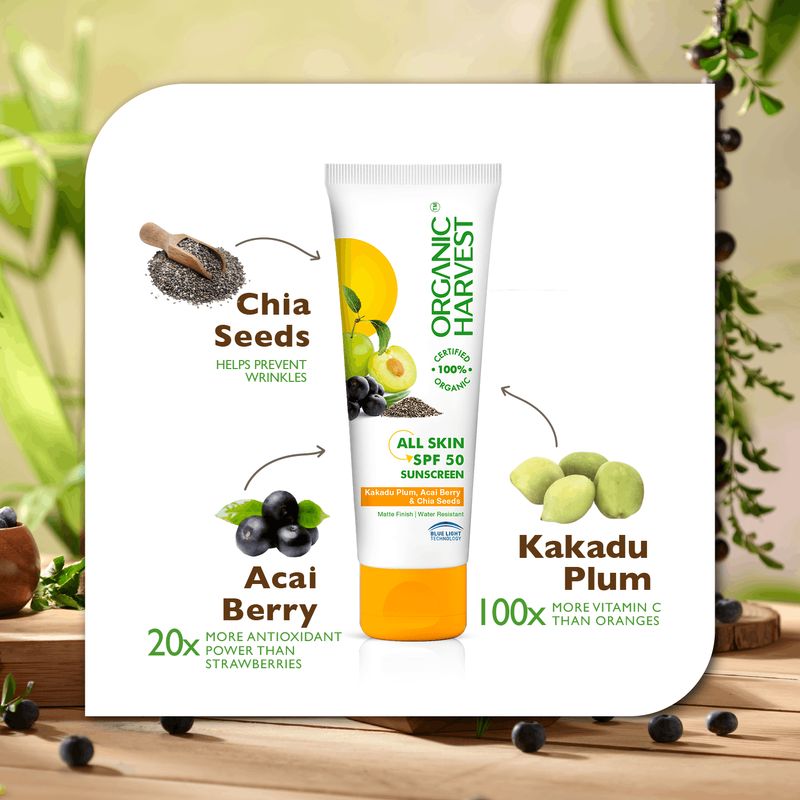 All Skin SPF 50 Sunscreen Kakadu Plum, Acai Berry & Chia Seeds – 3
