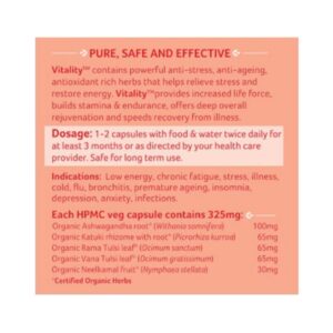 Organic India Vitality - Boosts Energy & Stamina Capsule - Image 4