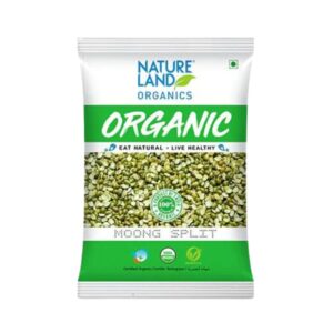 Natureland Organics Moong Split (Moong Dal Green) - Image 1