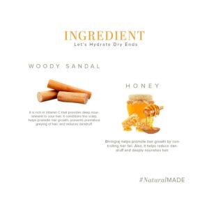 Khadi Naturals Sandalwood & Honey Hair Cleanser (SLS & Paraben Free) - Image 7