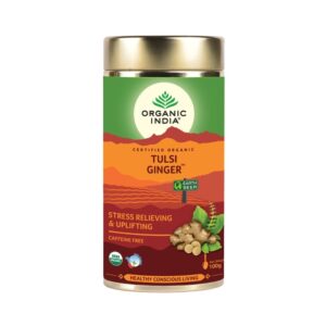 Organic India Tulsi Ginger - Caffeine Free Tin - Image 1
