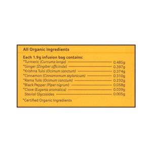 Organic India Tulsi Ginger Turmeric - Caffeine Free - Image 5