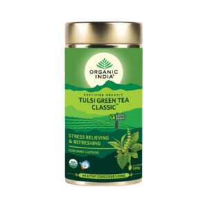 Organic India Tulsi Green Tea Classic - Image 1