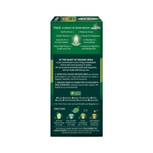 Organic India Tulsi Lemon Ginger Green Tea - Image 2