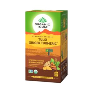 Organic India Tulsi Ginger Turmeric - Caffeine Free - Image 3