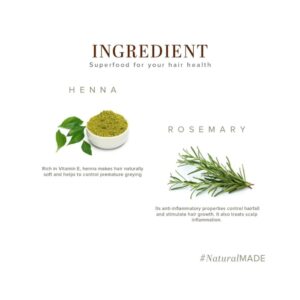 Khadi Naturals Heena Rosemary Hair Oil (SLS & Paraben Free) - Image 5