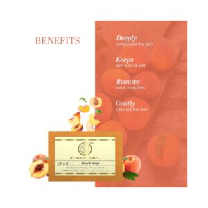 Khadi Naturals Peach Soap - Image 5