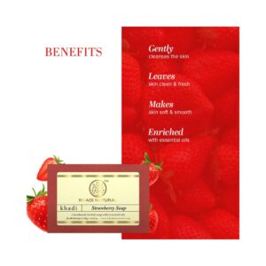 Khadi Naturals Strawberry Soap - Image 4
