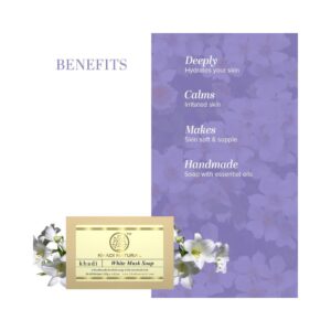 Khadi Naturals White Musk Soap - Image 5