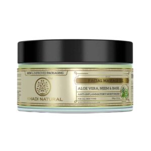 Khadi Naturals Aloe Neem & Basil Facial Massage Gel - Image 1