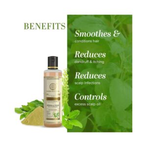 Khadi Naturals Heena & Tulsi Hair Cleanser with Extra Conditioning - Image 5