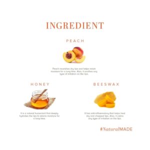 Khadi Naturals Peach Lip Balm - Image 7