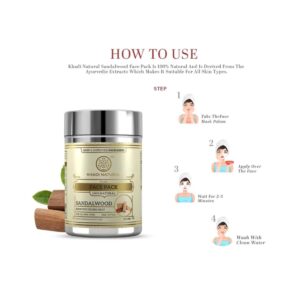 Khadi Naturals Sandalwood Facepack - Image 7