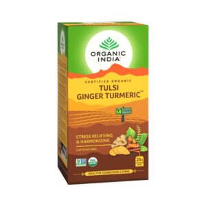 Organic India Tulsi Ginger Turmeric - Caffeine Free - Image 4