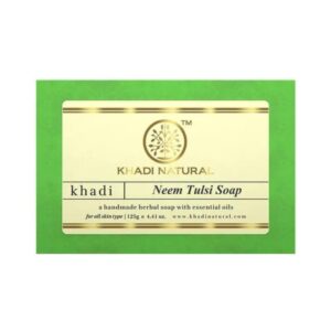 Khadi Naturals Neem Tulsi Soap - Image 1