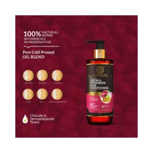 Khadi Naturals Onion & Fenugreek Hair Conditioner (SLS & Paraben Free) - Image 3