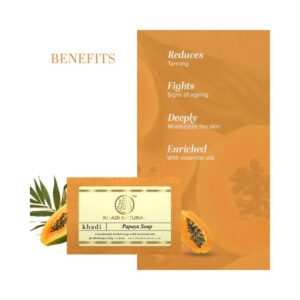 Khadi Naturals Papaya Soap - Image 3