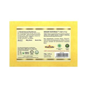 Khadi Naturals Saffron Soap - Image 2