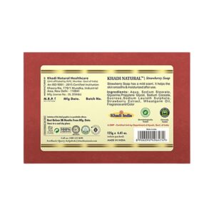 Khadi Naturals Strawberry Soap - Image 2