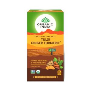 Organic India Tulsi Ginger Turmeric - Caffeine Free - Image 1