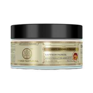 Khadi Naturals Anti-Wrinkle Cream Saffron & Papaya - Image 1