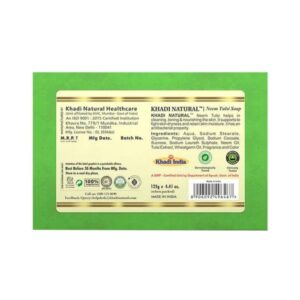 Khadi Naturals Neem Tulsi Soap - Image 2