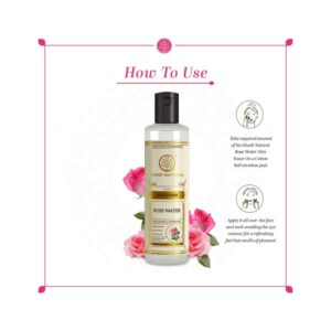 Khadi Naturals Pure Rose Water Skin Toner - Image 5