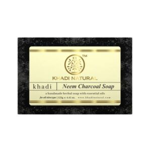 Khadi Naturals Neem Charcoal Soap - Image 1